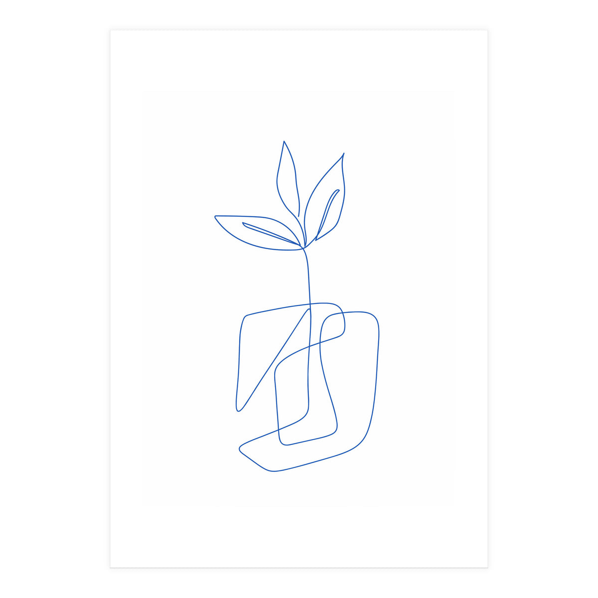 One Line Art Botanical II (Print Only)