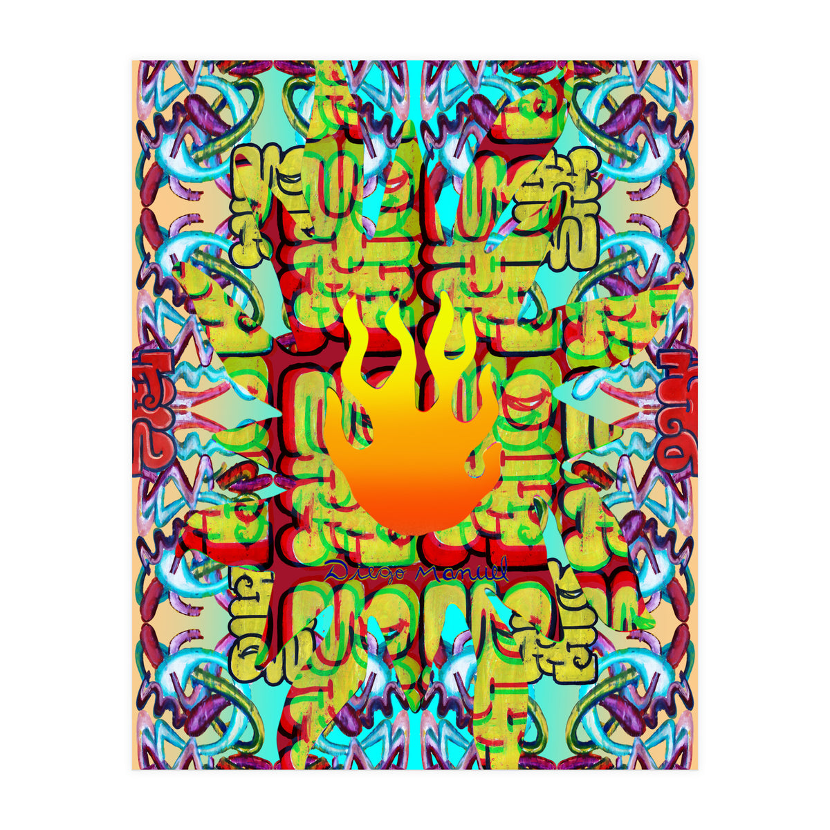 Fuego Y Graffiti 36 (Print Only)