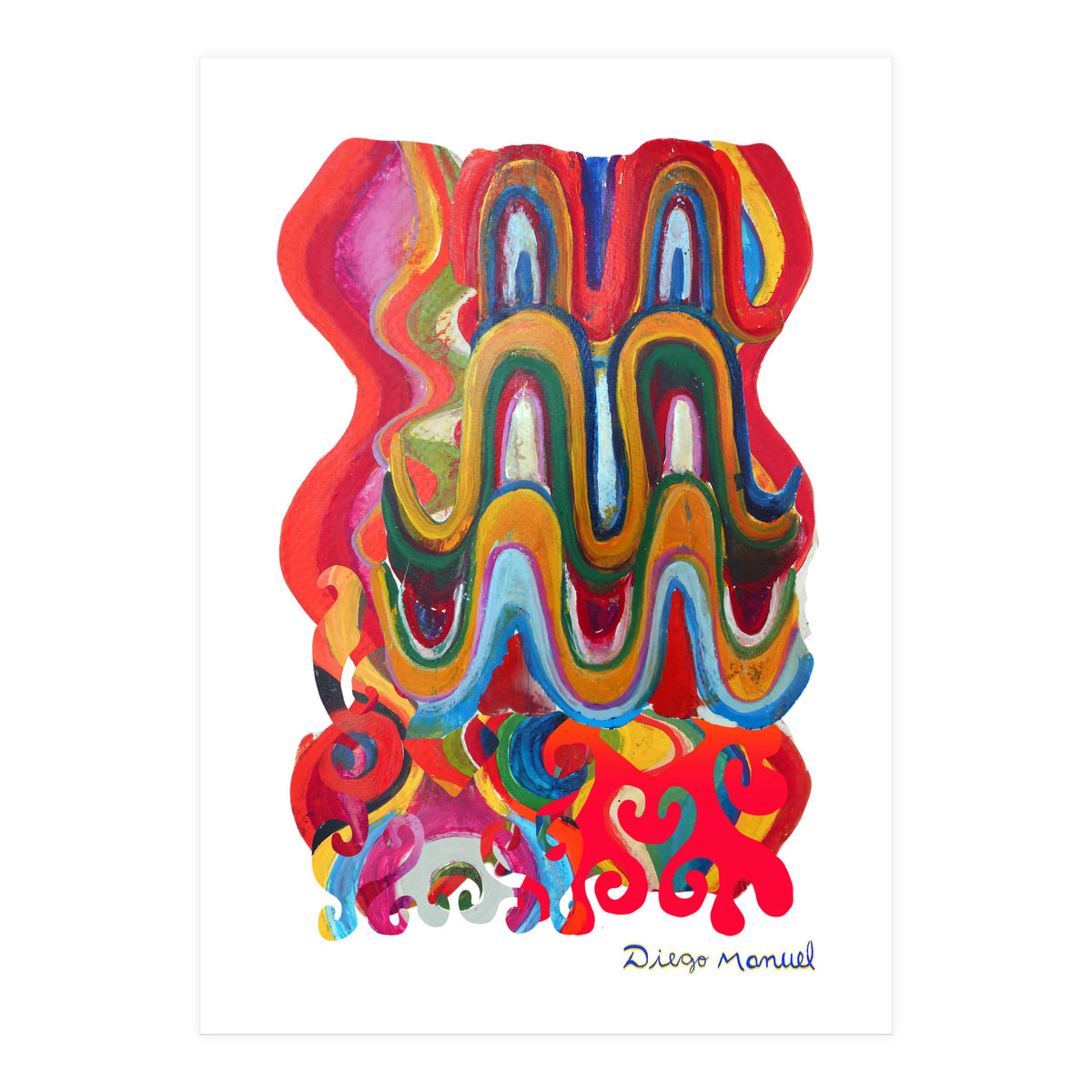 Pop Abstract Asimetrico 14 Copia (Print Only)