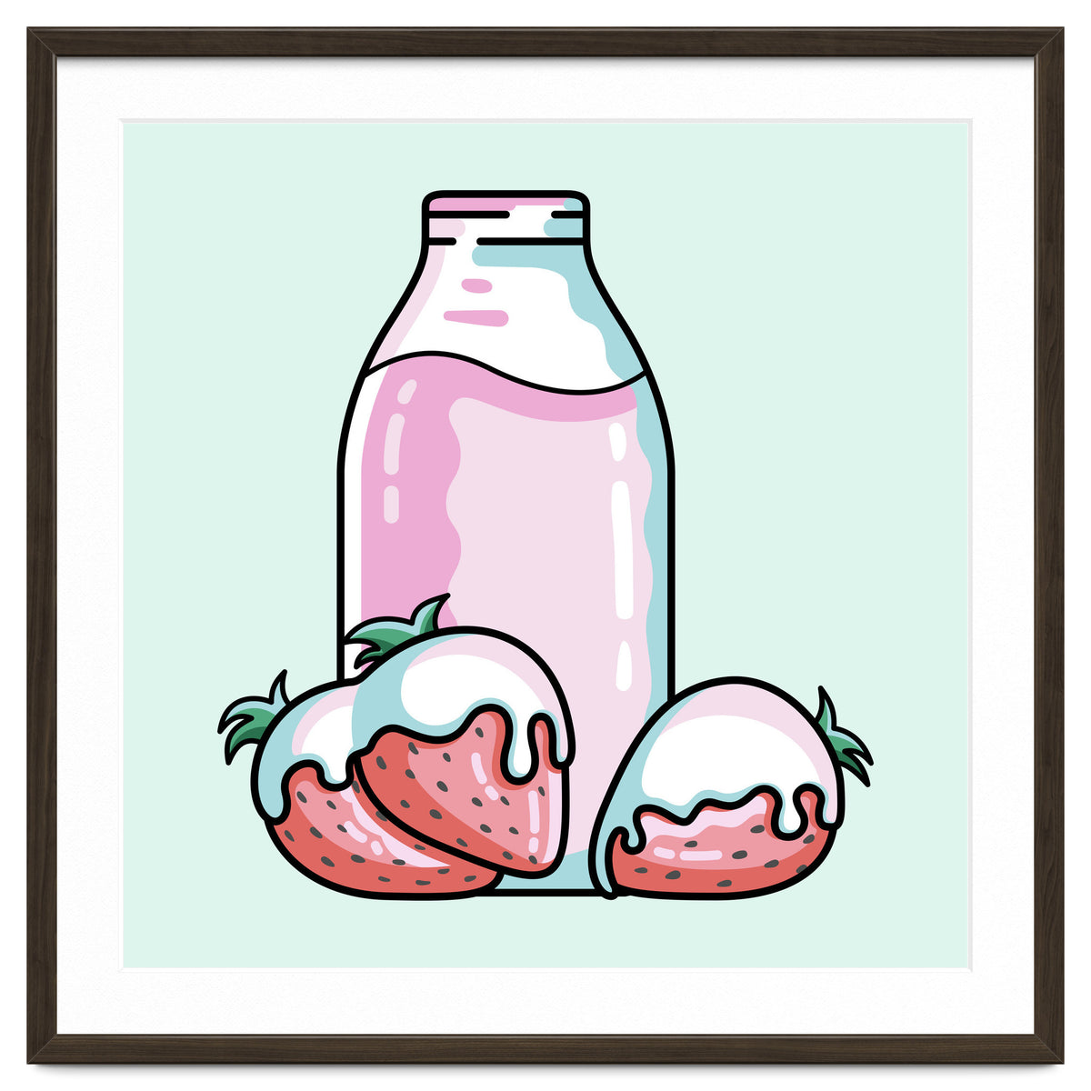 Cute Strawberry Milkshake