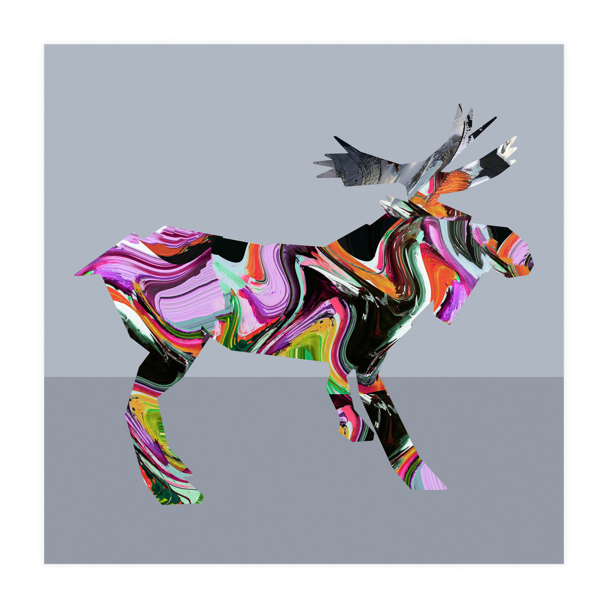 Crazy Ab Moose (Print Only)