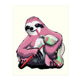 Sloth Brushing Teeth, Funny Bathroom Humour (Print Only) thumbnail