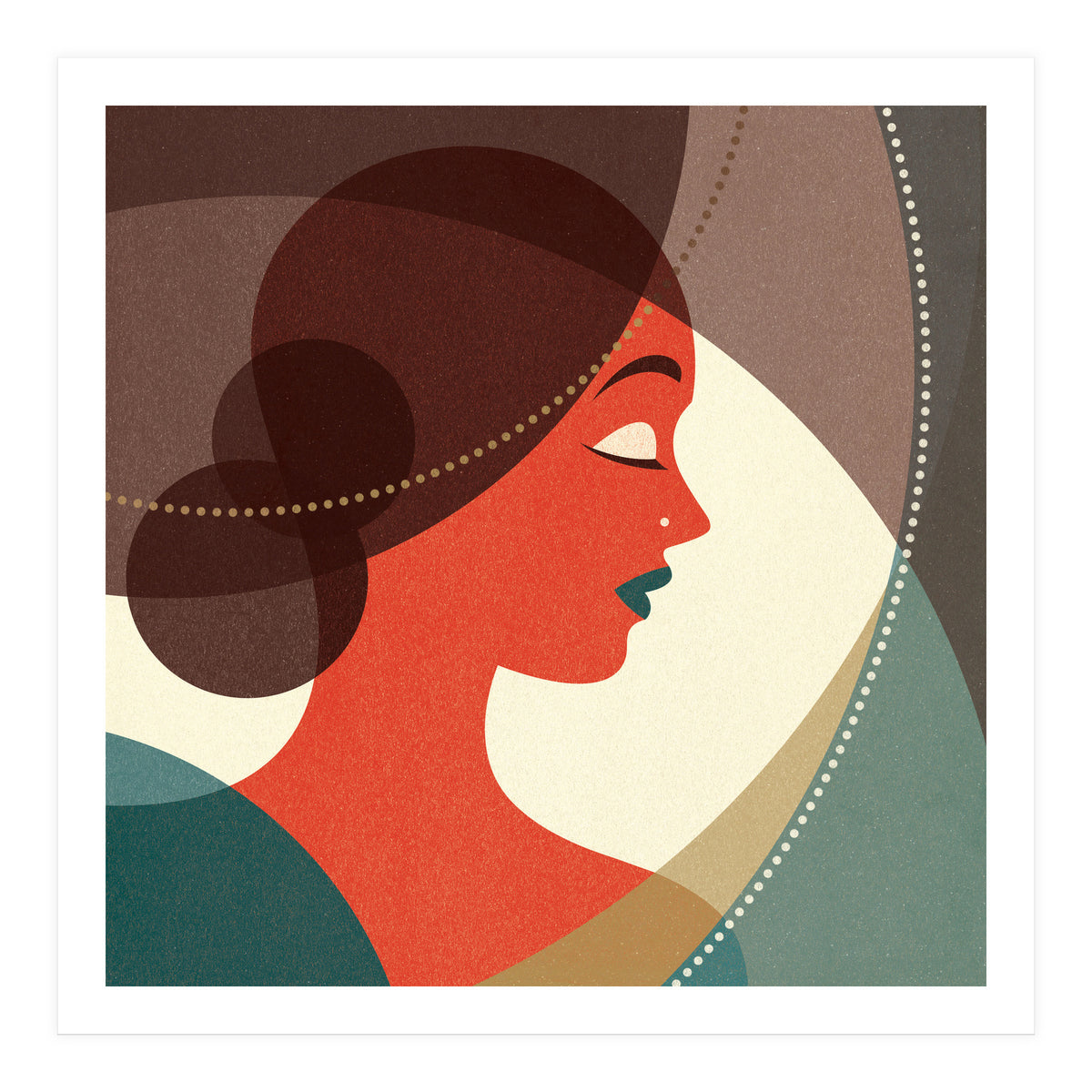 Venn Deco (Ruby) (Print Only)