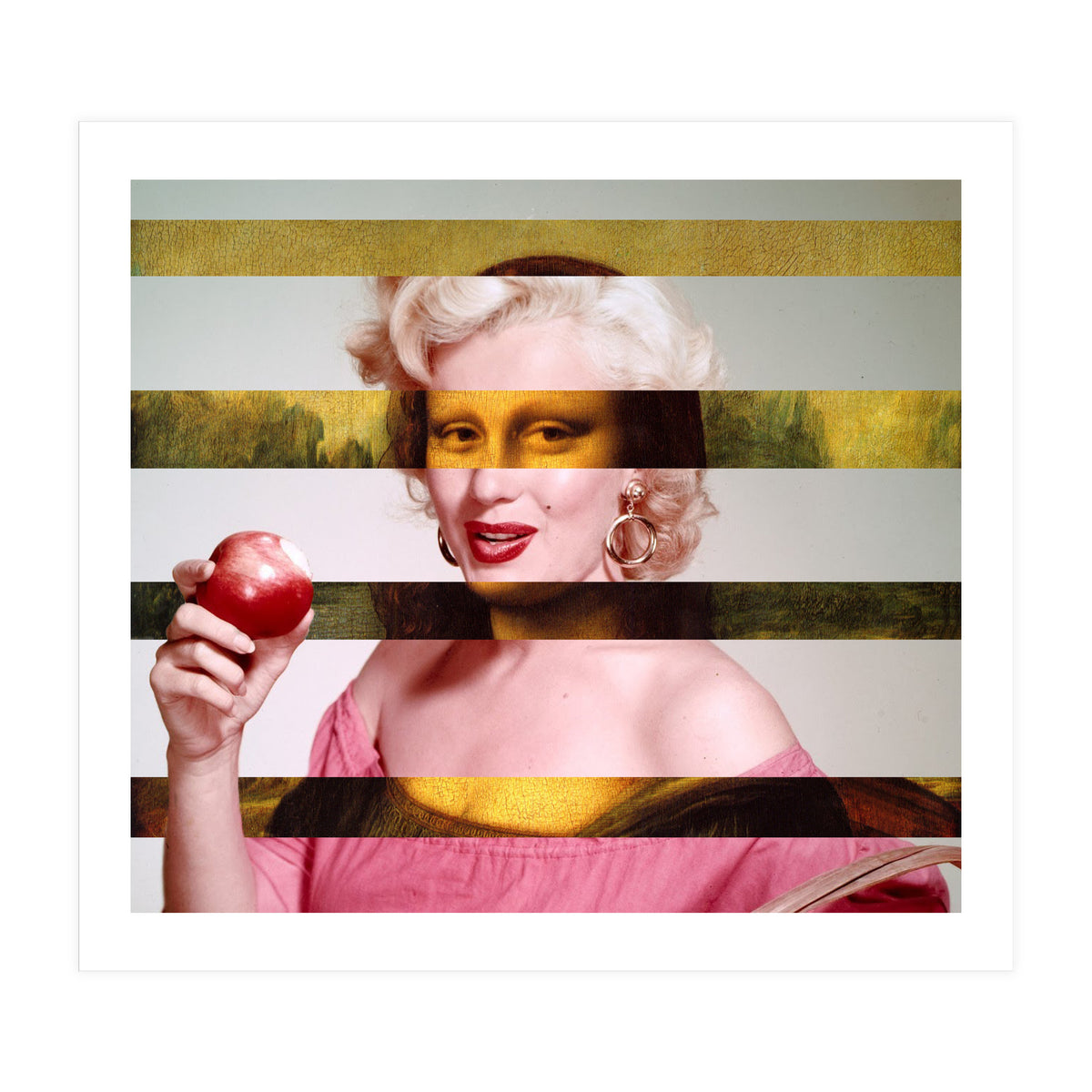 Leonardo Da Vinci's "Mona Lisa" & Marylin Monroe (Print Only)