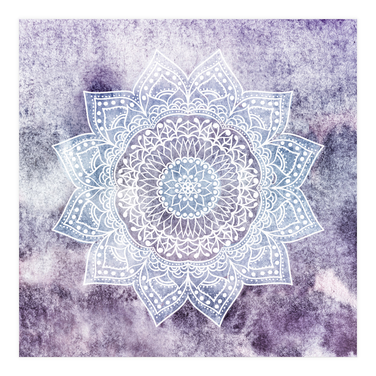 Deep Purple Mandala  (Print Only)