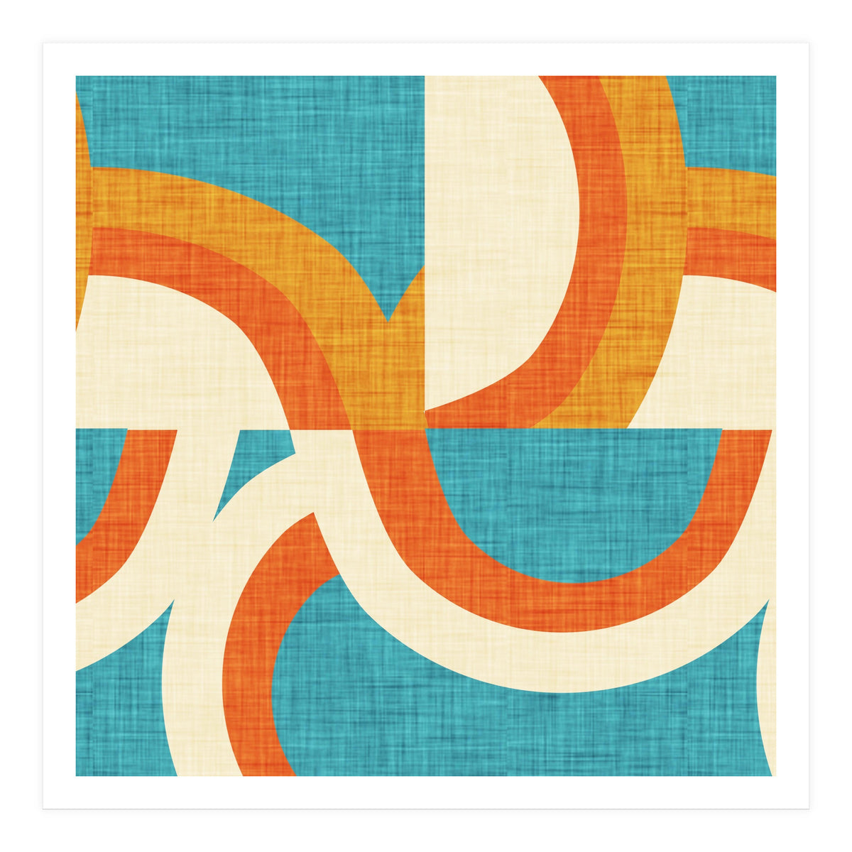 New Mid Mod Freeway Blue  (Print Only)