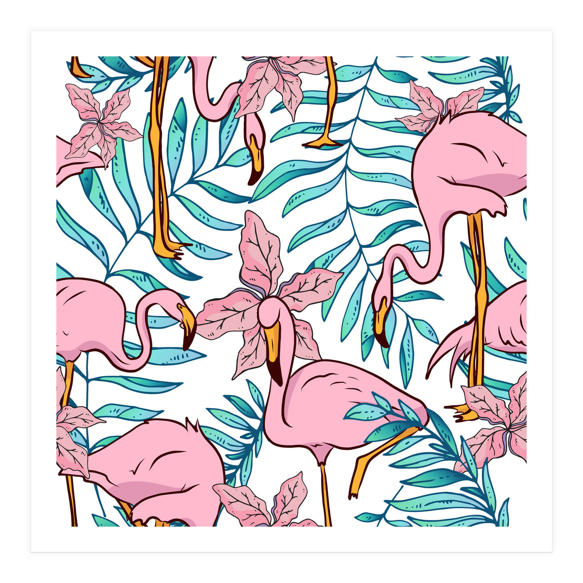 Boho Flamingo (Print Only)