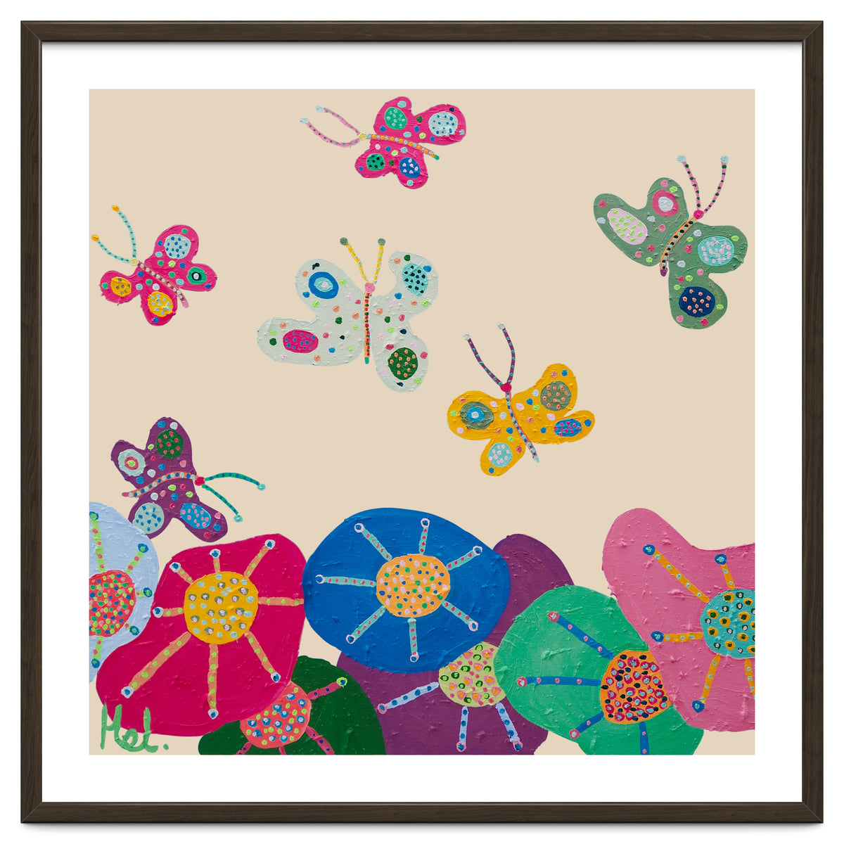 Butterflies Garden (pink)