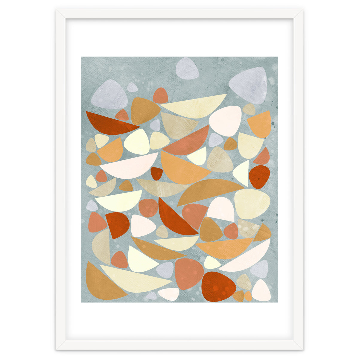 Sea Bed Orange Abstract