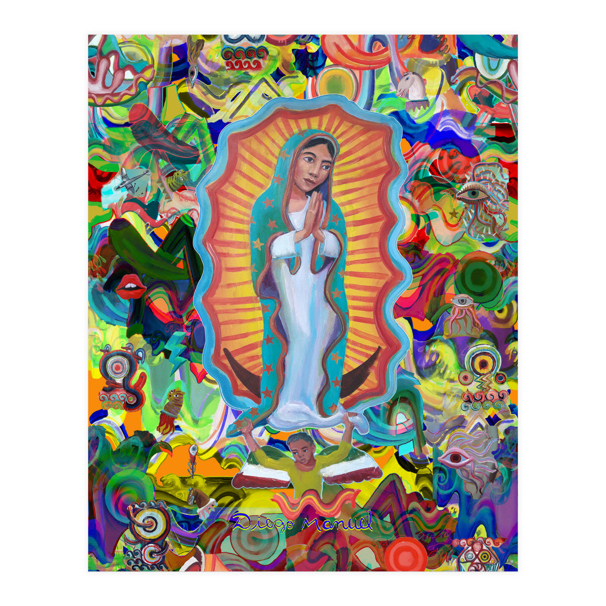 Virgen Y Graffiti 21 (Print Only)
