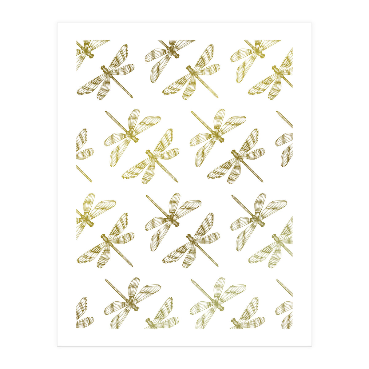 Golden Dragonflies (Print Only)