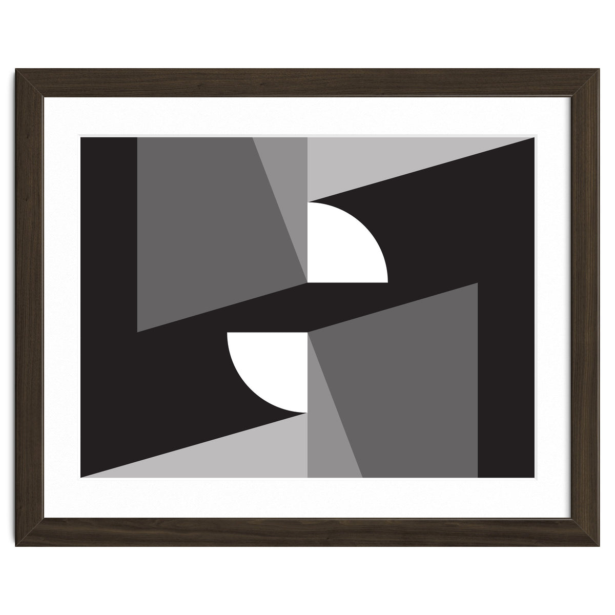 Geometric Shapes No. 11 - monochrome