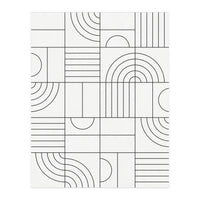 My Favorite Geometric Patterns No.19 - White (Print Only)