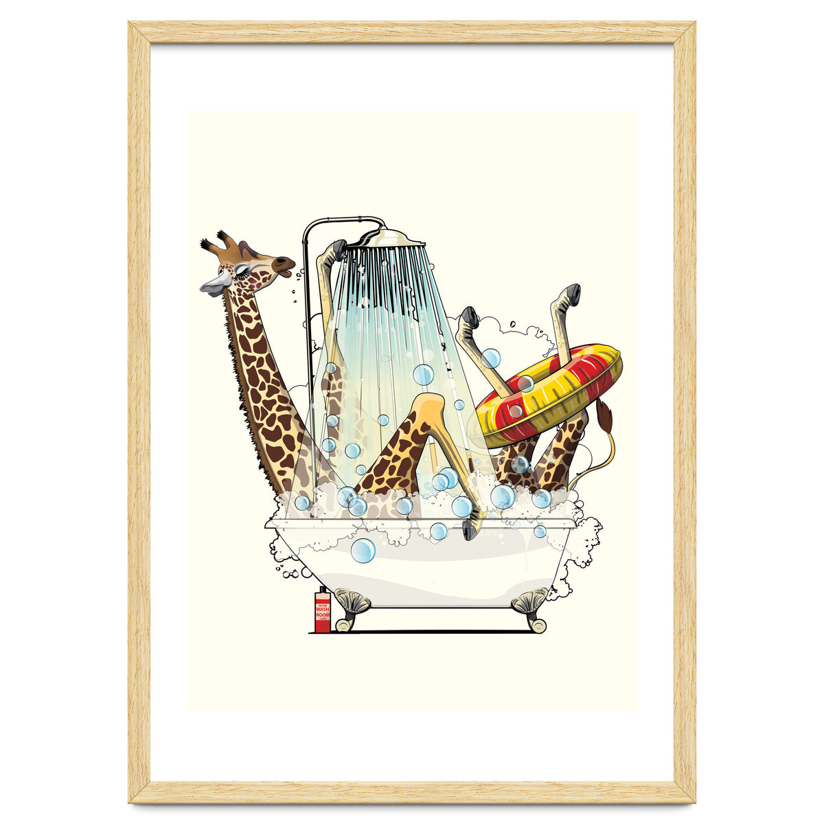 Giraffe in the Bath, Funny Bathroom Humour