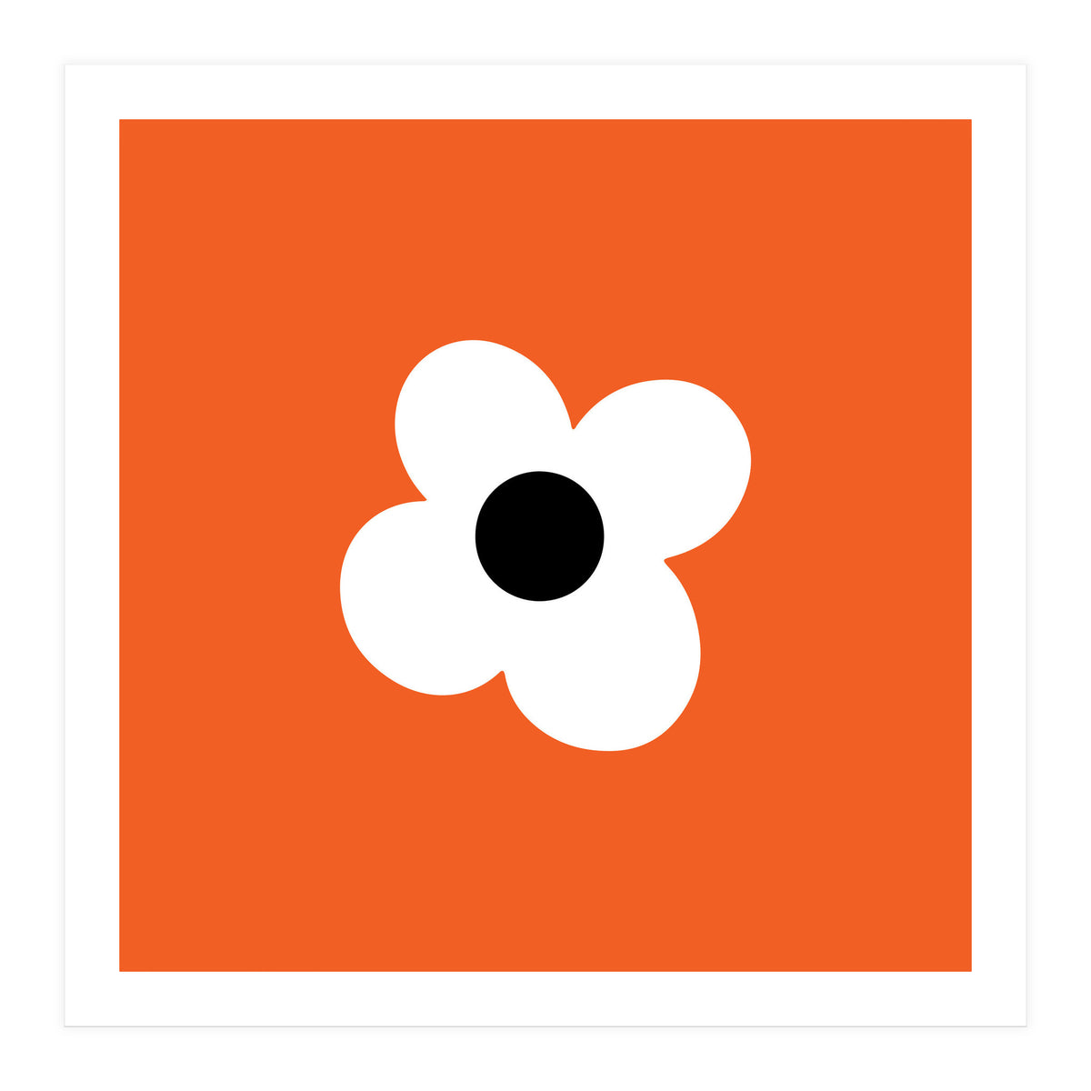 Max Folk Daisy Orange  (Print Only)