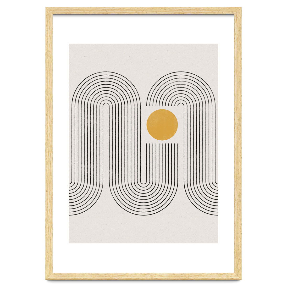 Mid-Century Modern No.22 - Woodblock Print