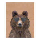Cool Bear Wearing Sunglasses Portrait (Print Only) thumbnail