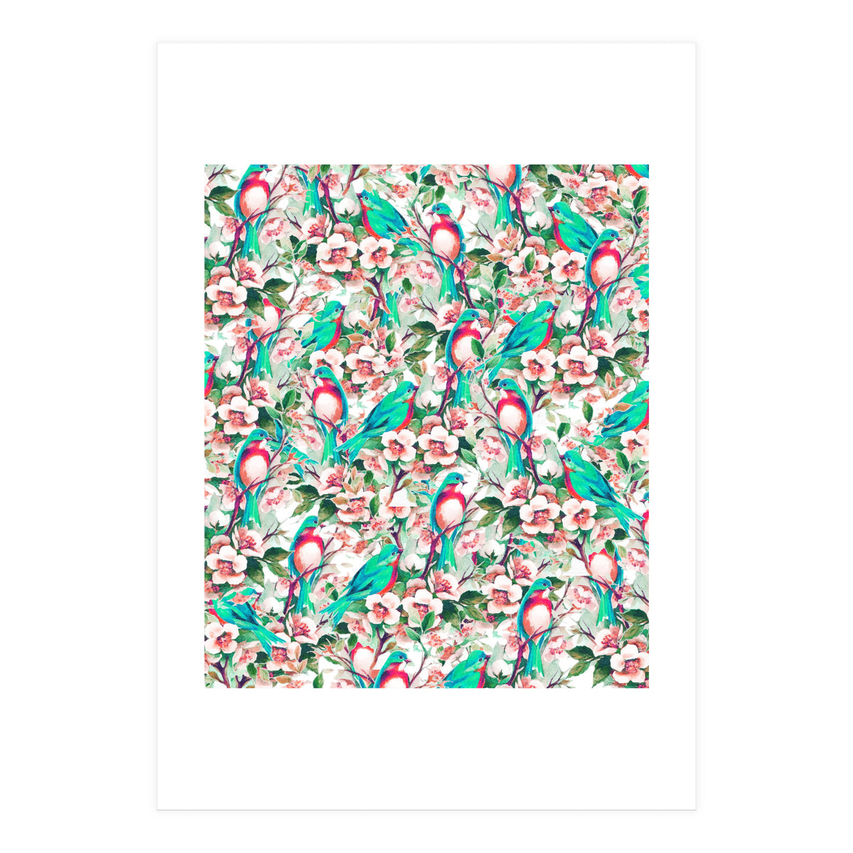 Birds & Flowers (Print Only)