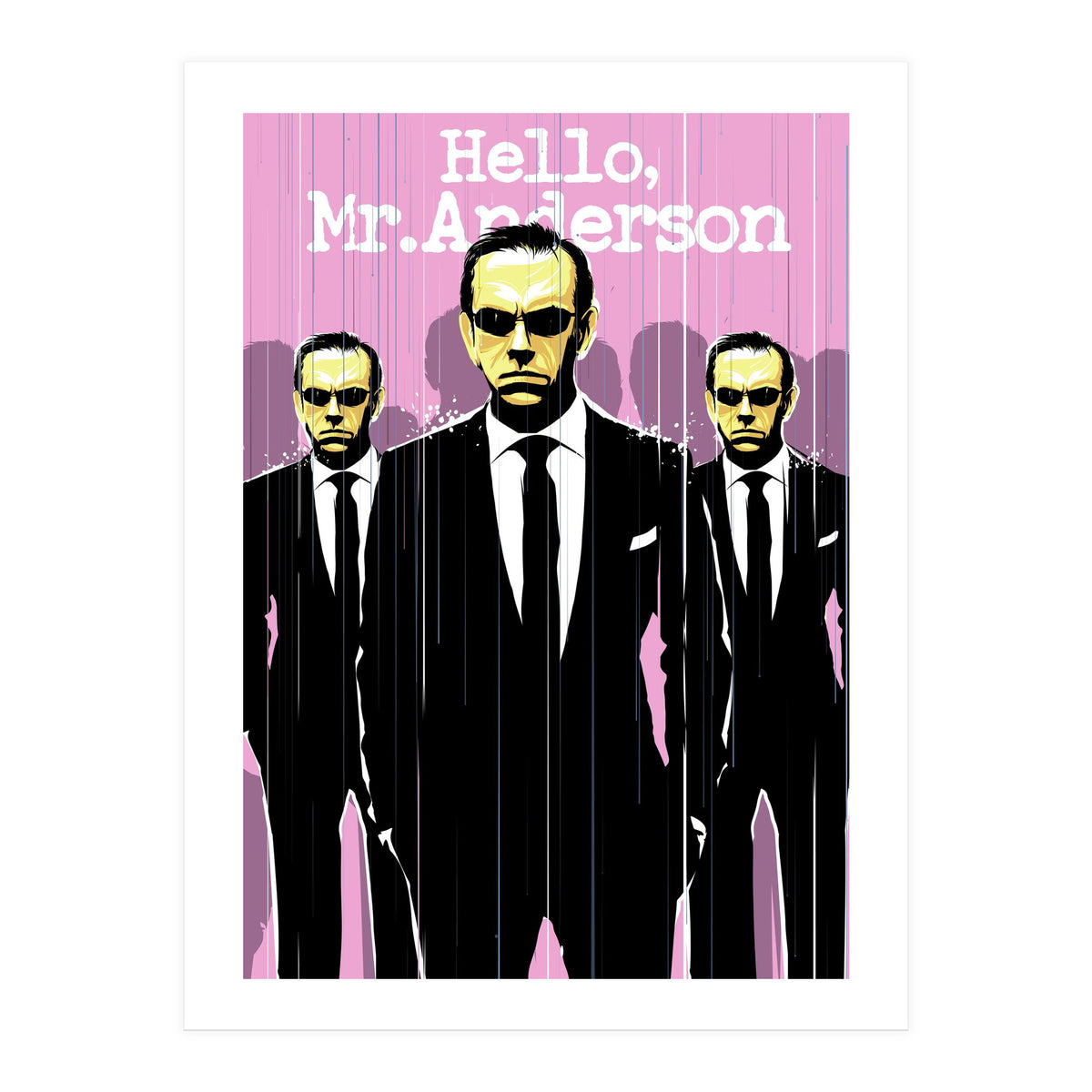 Hello Mr Anderson Matrix movie poster (Print Only)