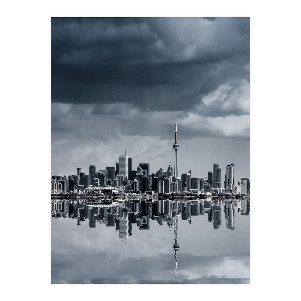 Toronto Skyline From Colonel Samuel Smith Park Reflection No 1 (Print Only)