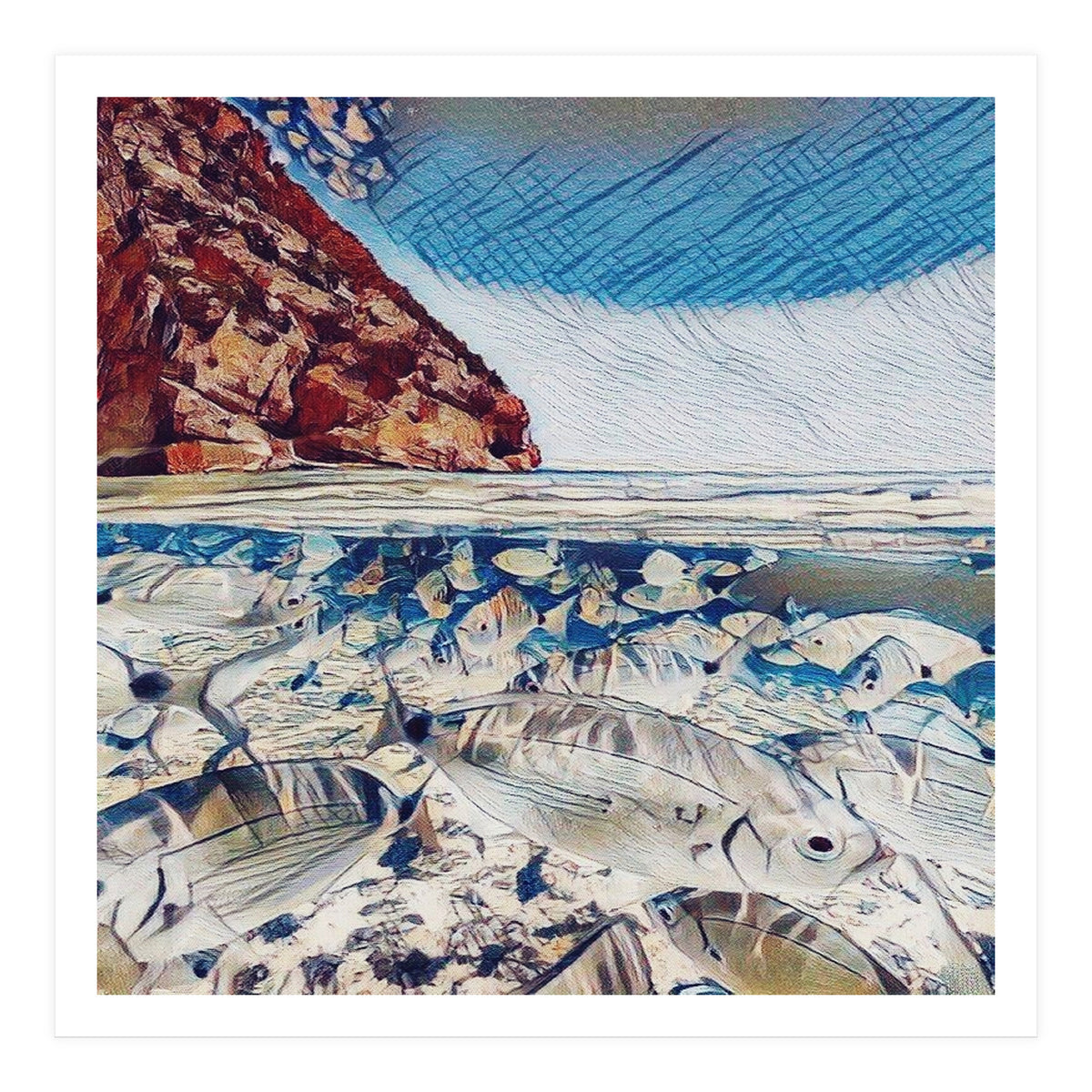 Fishes In Lake Garda (Print Only)