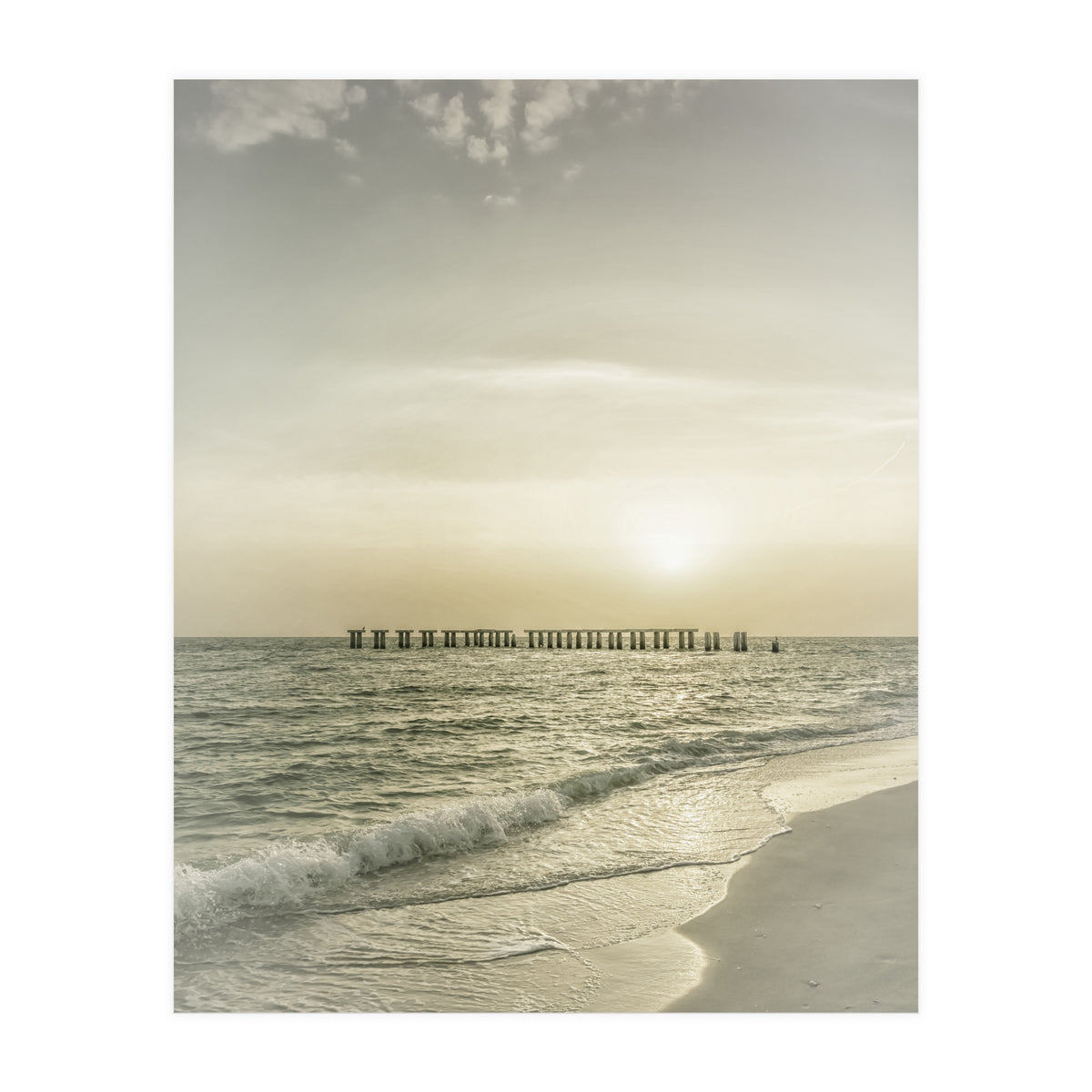 Gasparilla Island Sunset | Vintage (Print Only)