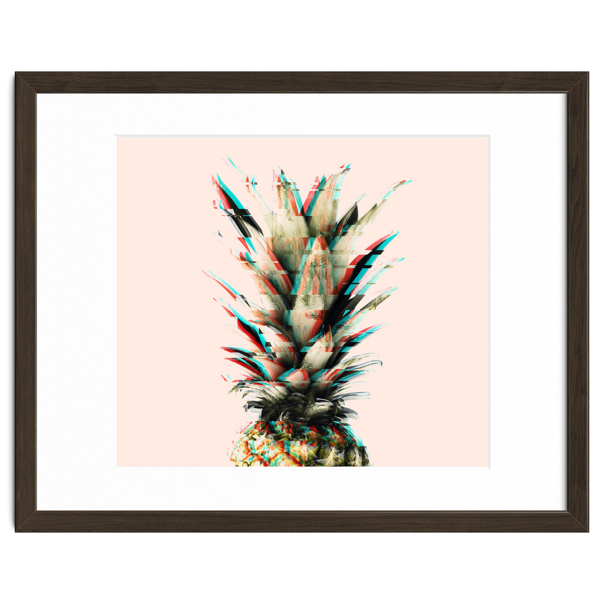 Glitch pineapple pink