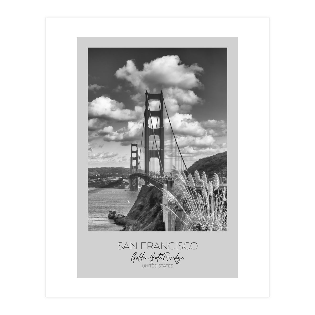 In focus: SAN FRANCISCO Golden Gate Bridge (Print Only)