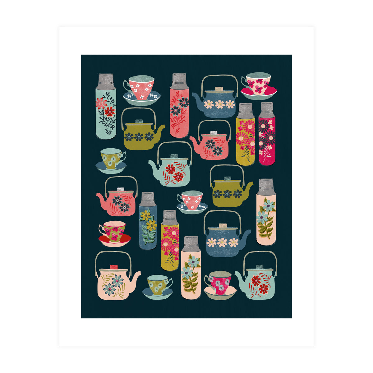 Vintage Thermos and Teapots (Print Only)