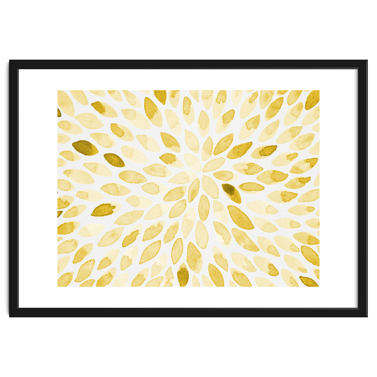 Watercolor Burst Yellow