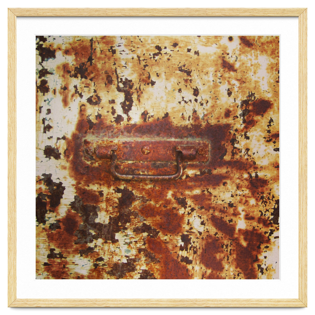 Rusty metal door