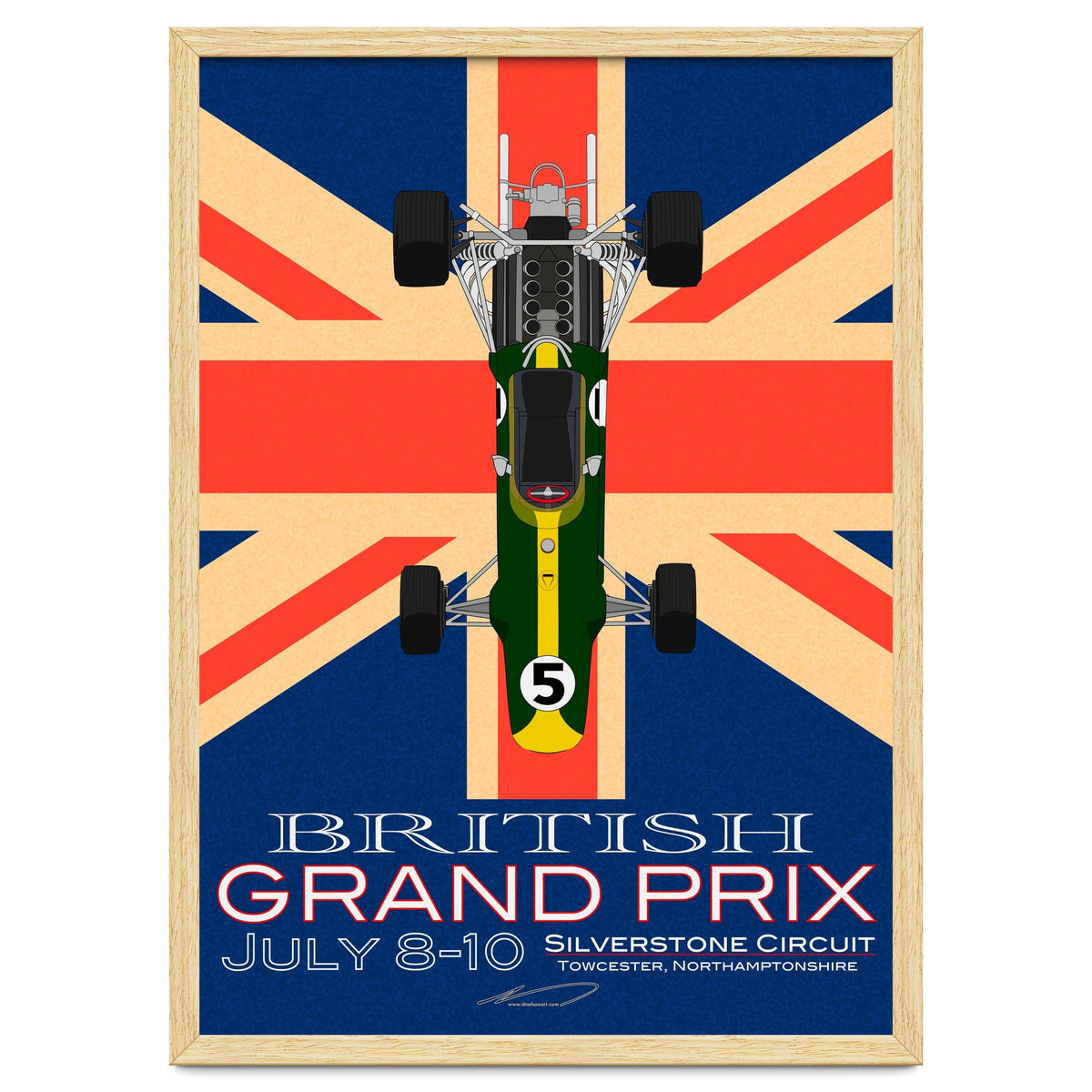 British Grand Prix poster