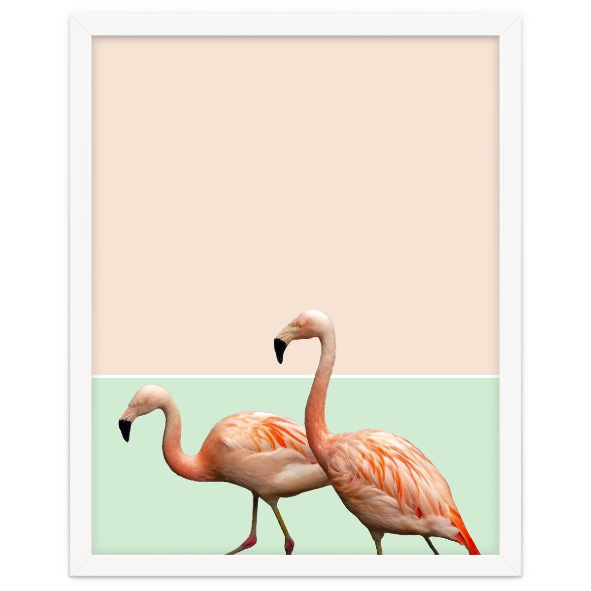 Flamingo Pastel Art