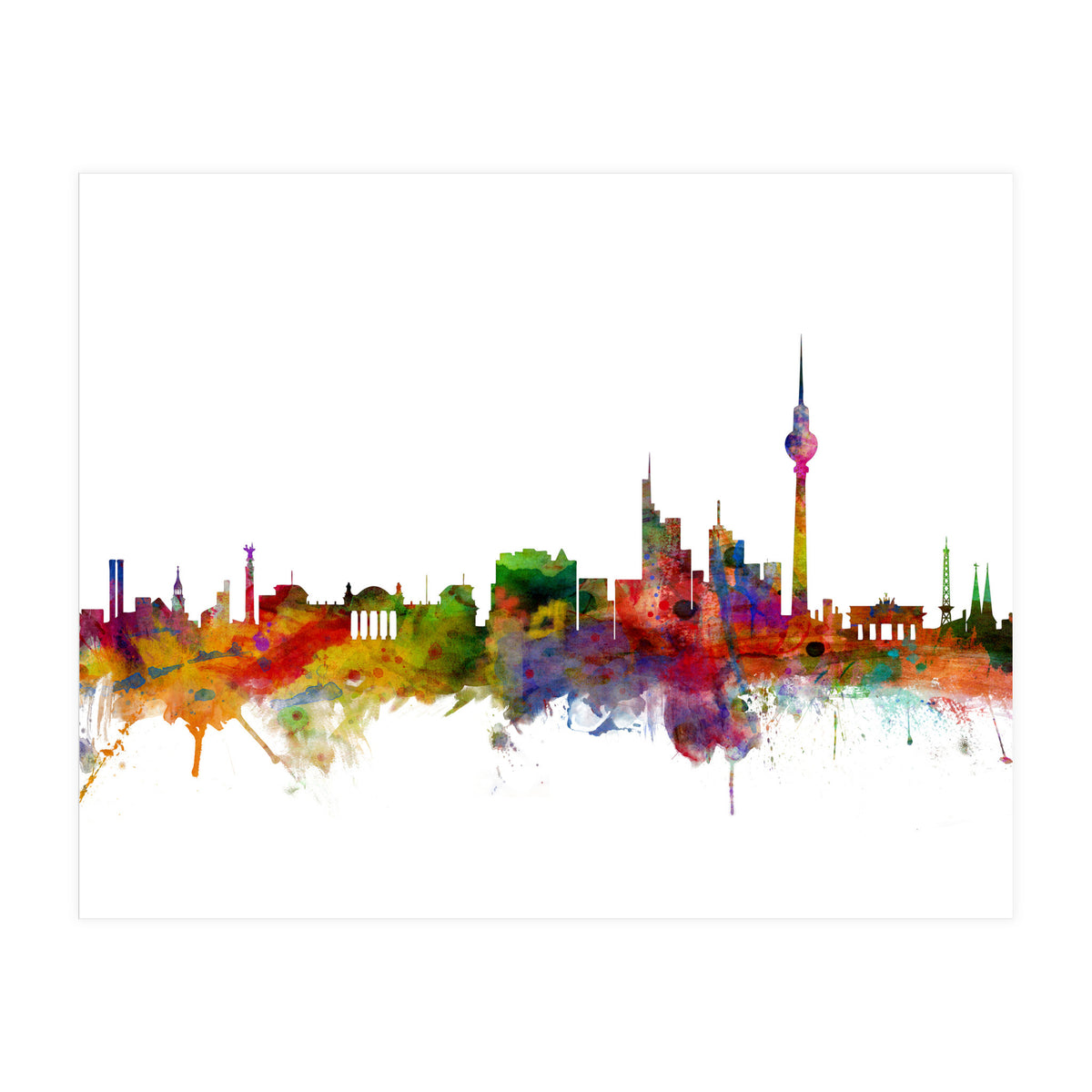 Berlin Germany Skyline (Print Only)