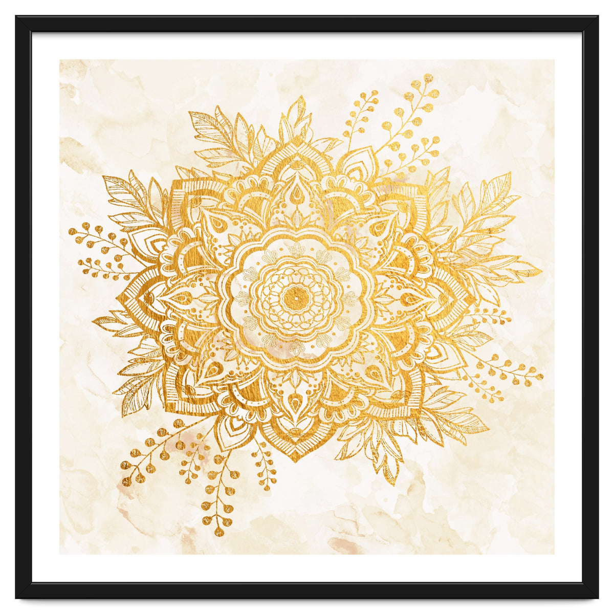 Queen Starring of Mandala-Gold Sunflower II