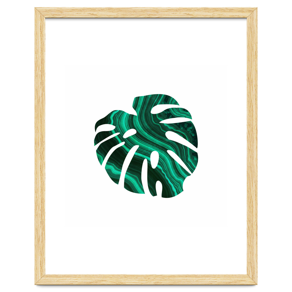 Green Marble Leaf I