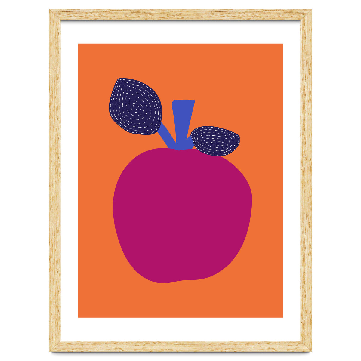 Fuchsia Apple Art