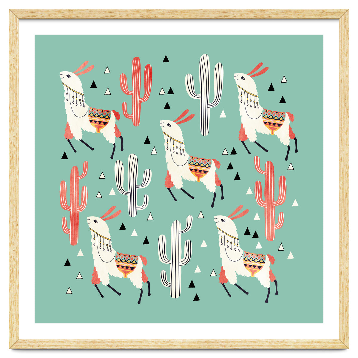 Llama In Green Desert