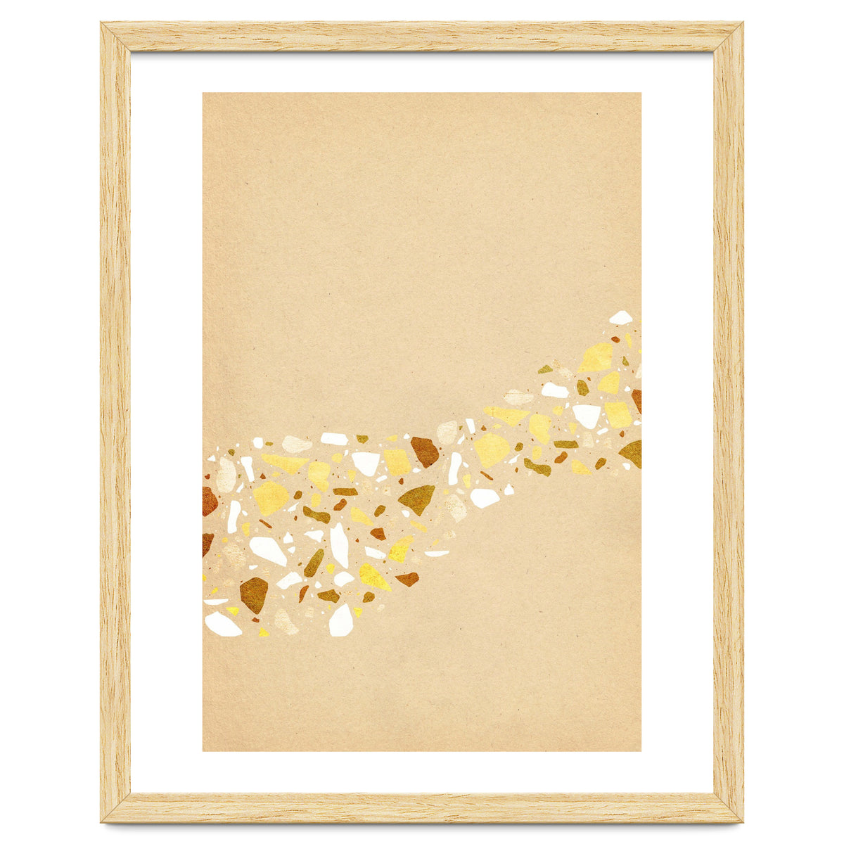 Abstract terrazzo pattern