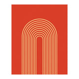 Rainbow Lines Mid Century Geometric Art (Print Only) thumbnail