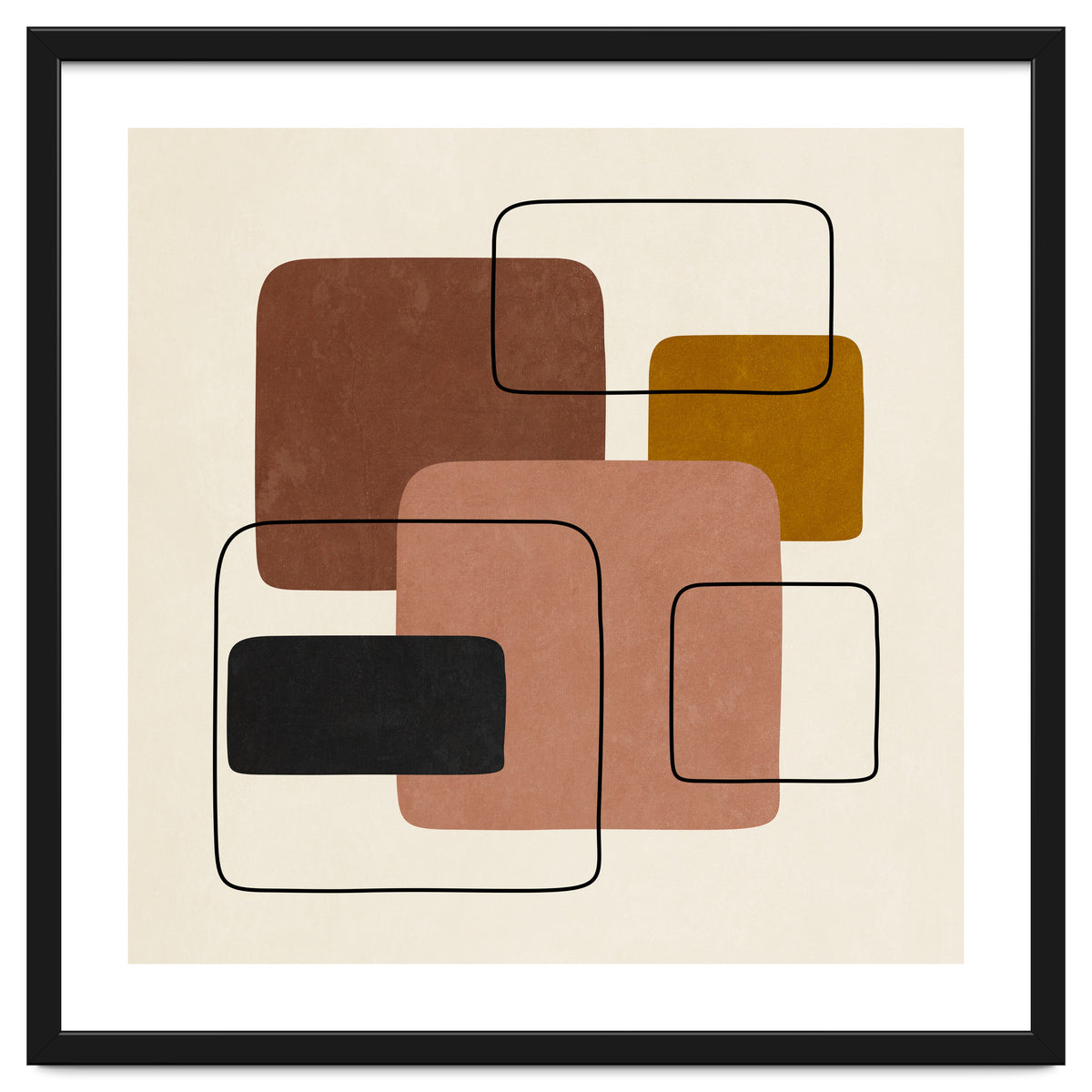 GEOMETRIC SHAPES - TERRACOTTA