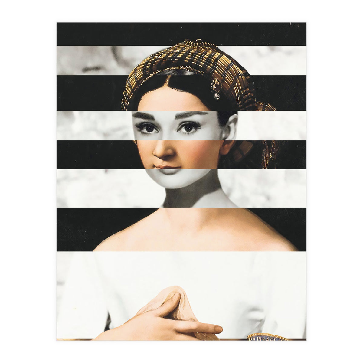 Raphael's La Fornarina & Audrey Hepburn (Print Only)