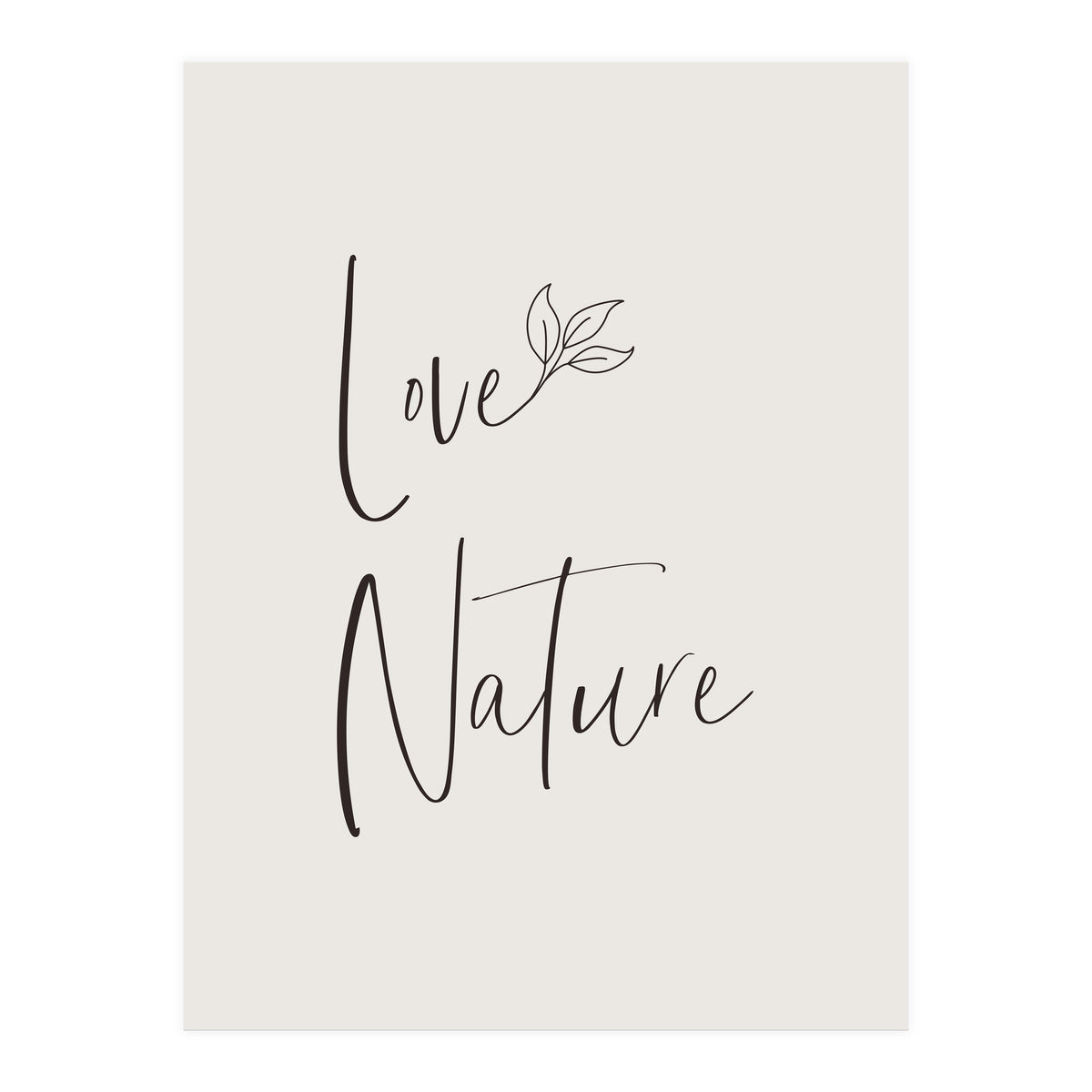 Love nature - minimalist (Print Only)