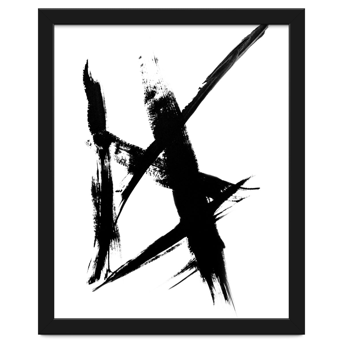 Abstract Brushstroke Print