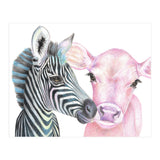 Zebra and Cow (Print Only) thumbnail
