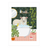 Sheep in Botanical Bathroom (Print Only) thumbnail