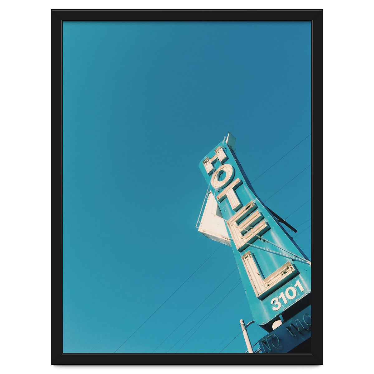 Hotel sign in California