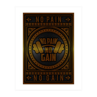 No Pain No Gain (Print Only)