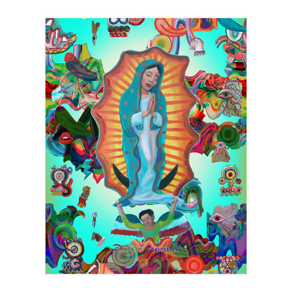 Virgen Y Graffiti 16 (Print Only)