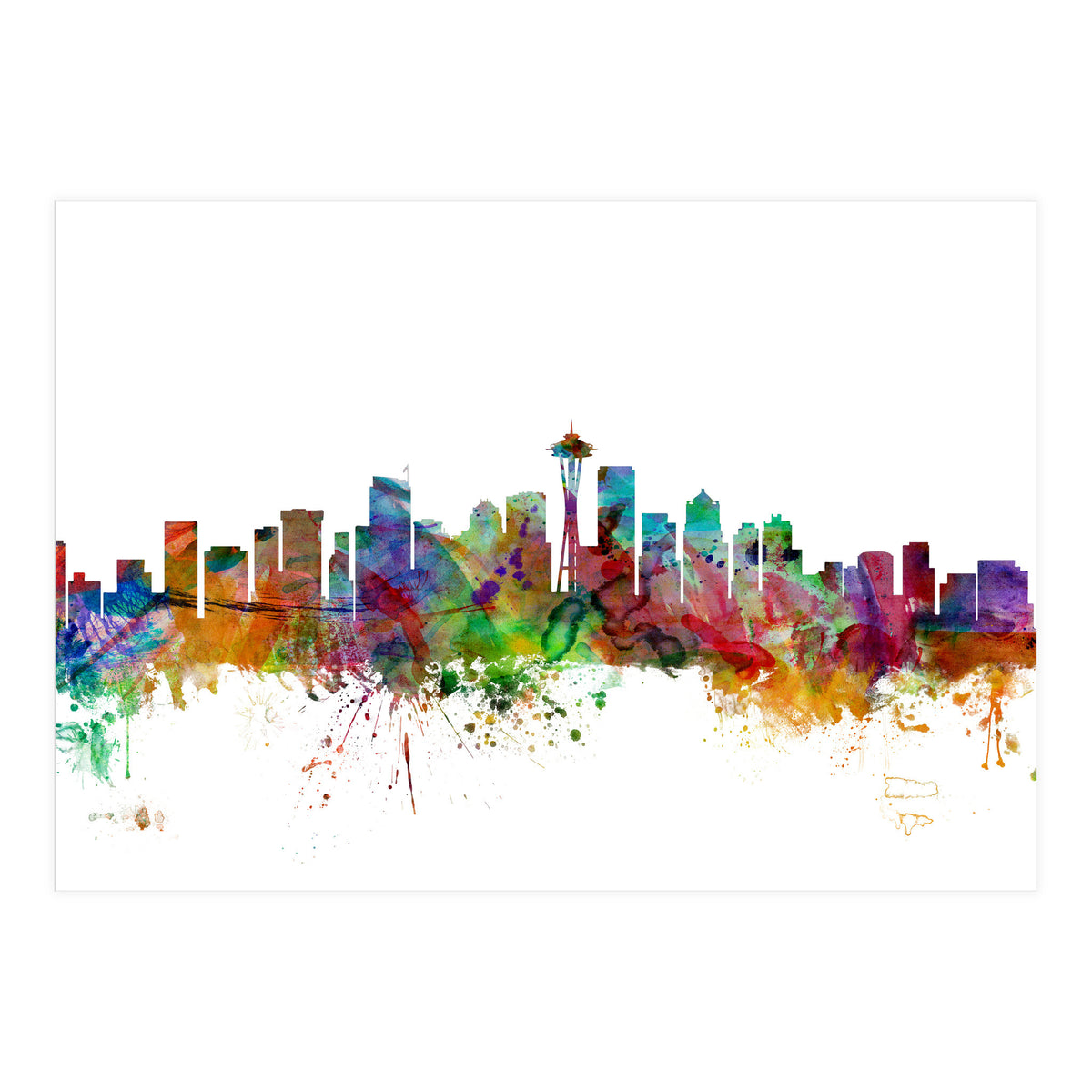 Seattle Washington Skyline (Print Only)